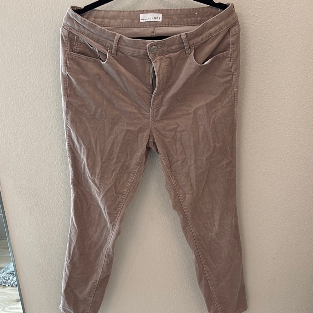 Loft Brown Corduroy Pants